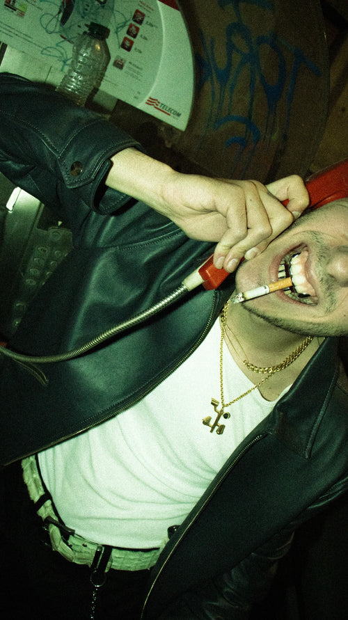 Gold Plated Safety Pin Chain
