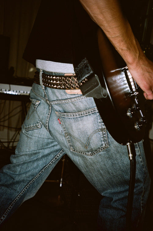 Frosted Safety Pin Chain